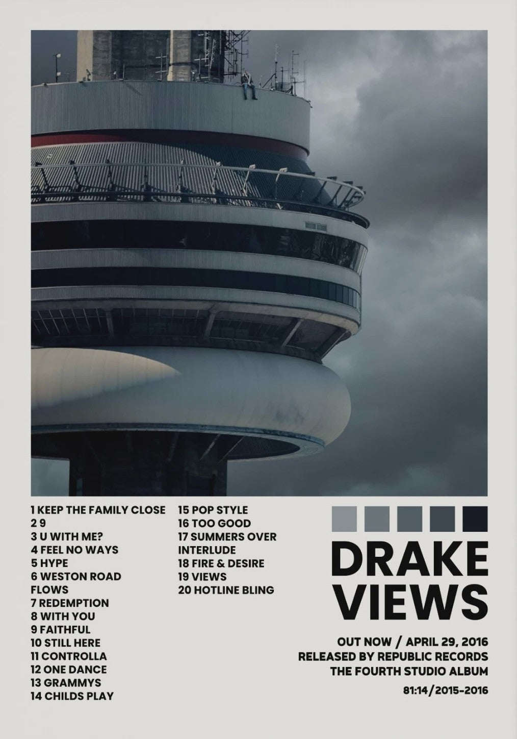 Canvas Poster: Drake & Eminem Album Covers - Hip Hop Wall Art