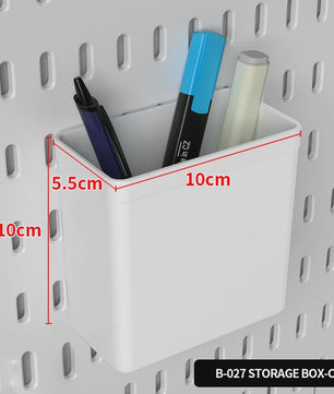 Modulaire Bureau Pegboard Organizer - Wandmontage, Staand & Clip-on