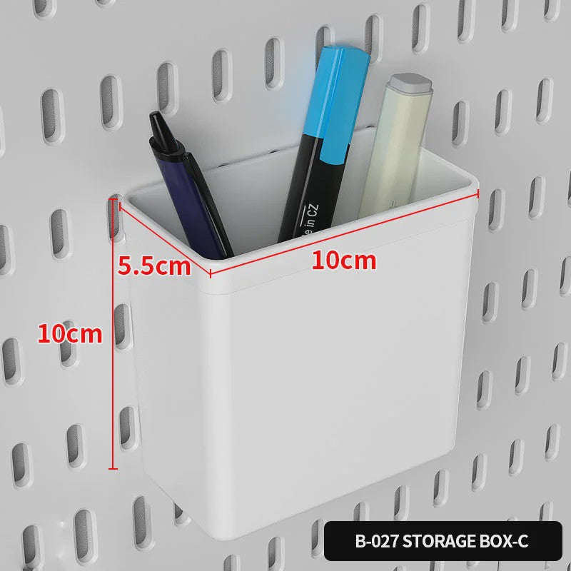 Modulaire Bureau Pegboard Organizer - Wandmontage, Staand & Clip-on