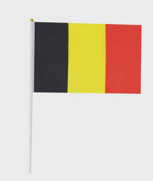 Ukraine Wapperende Handvlag 14x21cm met Witte Stok - Feestdecoratie & Evenementen