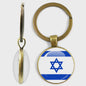 Soviet Union,Brazil,Canada,Netherlands,Israel,Syria,Venezuela,United States,Spain National Flag Series Double-Sided Keychain