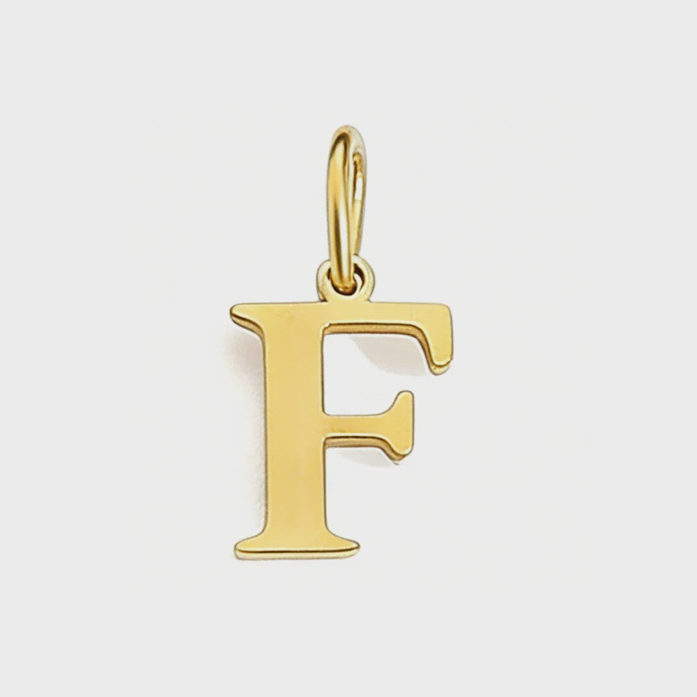 Gouden Initiaal Bedel - Roestvrij Staal - DIY Ketting Bedeltje A-Z