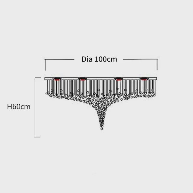 Luxe Kristallen LED Plafondlamp - Moderne Hanglamp voor Trappenhuis, Hal & Woonkamer