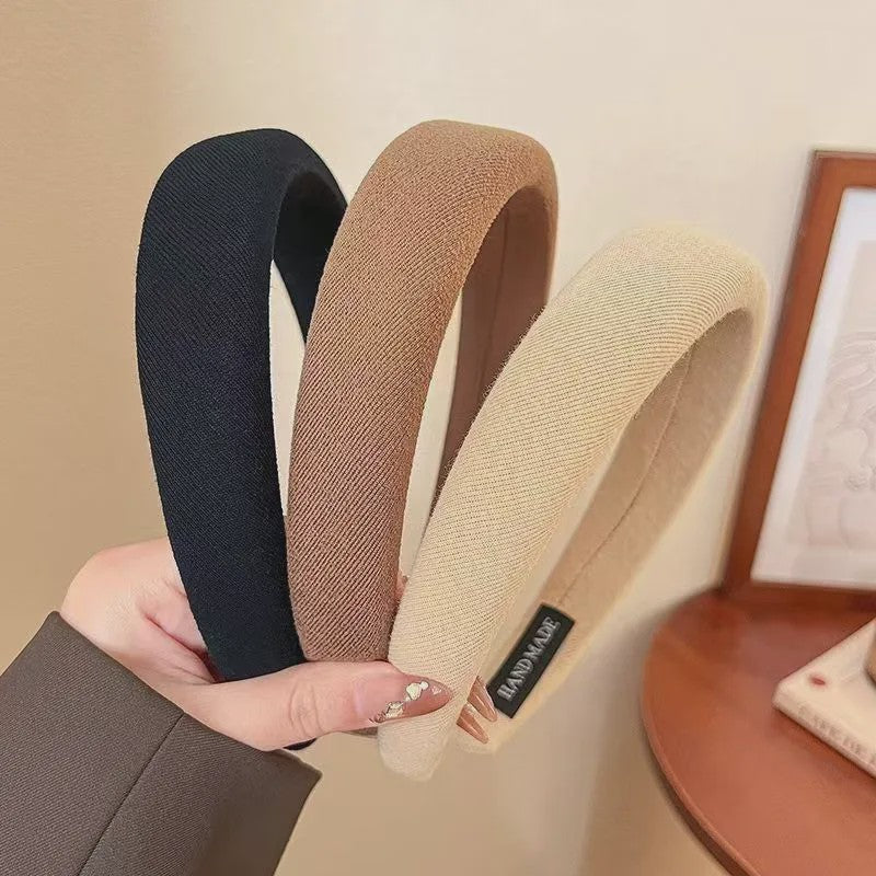 Modieuze Dames Hoofdband - Zachte Sponge Band voor Gezichtswas & Stijl