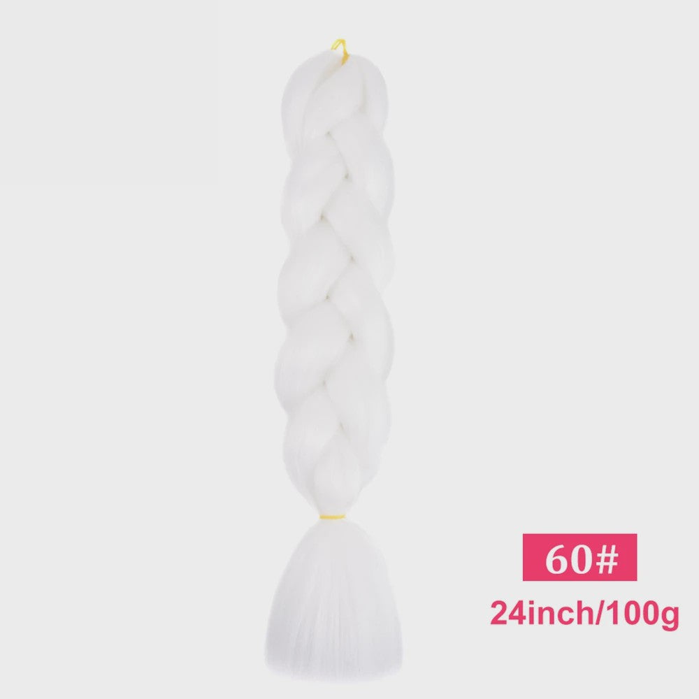 24 Inch Jumbo Braids Haarverlenging - Synthetisch Vlecht Haar in Kleurrijke Tinten