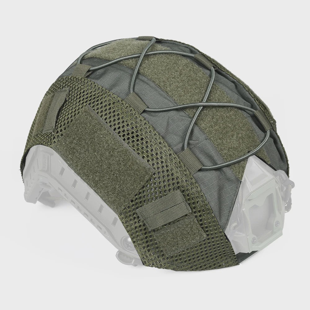 Tactische Helm Cover met Elastisch Koord voor Fast Helm - Airsoft & Paintball Camouflage