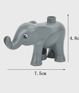Grote Bouwstenen Dierenpark & Boerderij Figuren - Compatibel met Duplo