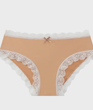 Dames Kant & Luipaardprint Thong Panties - Sexy, Ademend & Comfortabel Ondergoed