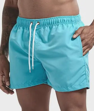Heren Sneldrogende Zwemshorts met Trekkoord en Zakken - Perfect voor Strand en Zomeractiviteiten