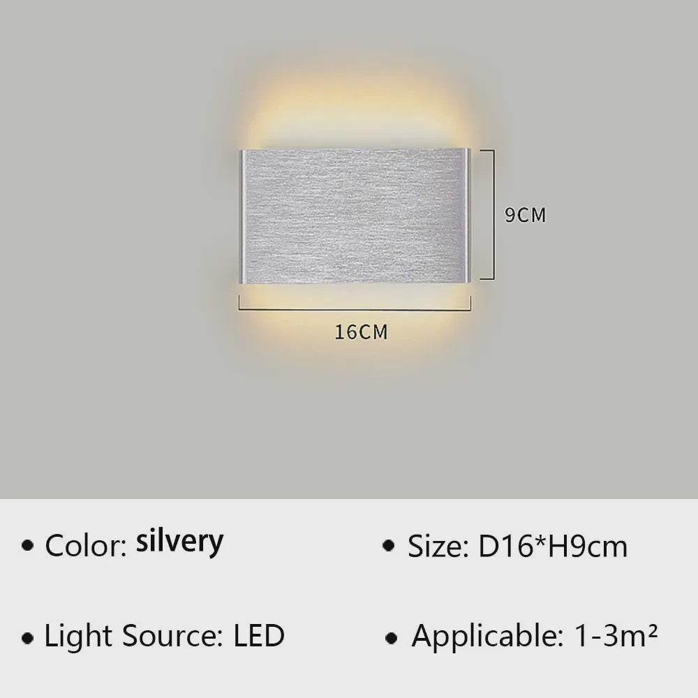 Moderne LED Wandlamp - Stijlvolle Verlichting voor Woonkamer, Slaapkamer & Hal