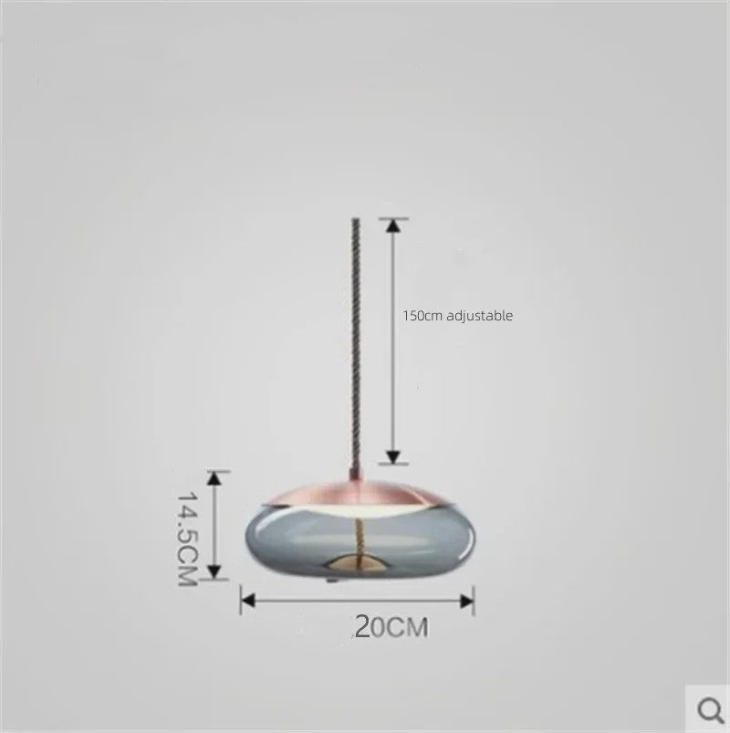 Moderne Glazen LED Hanglamp - Stijlvolle Verlichting voor Woonkamer, Keuken & Bar