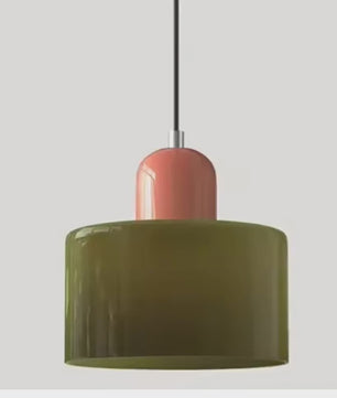 Moderne Glazen Hanglamp E27 - Sfeervolle Verlichting voor Slaapkamer, Nachtkastje of Bar