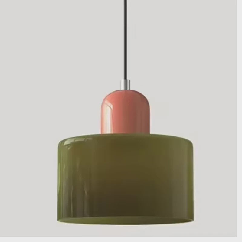 Moderne Glazen Hanglamp E27 - Sfeervolle Verlichting voor Slaapkamer, Nachtkastje of Bar