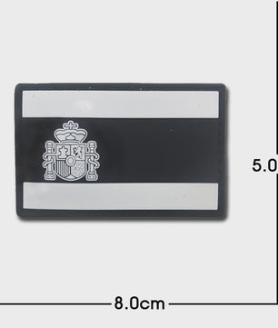 3D PVC Vlag Patches - Rubberen Militaire Emblemen met Klittenband