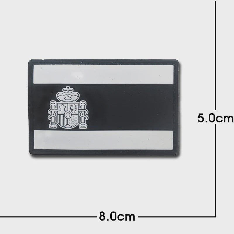3D PVC Vlag Patches - Rubberen Militaire Emblemen met Klittenband
