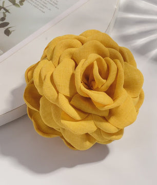 Bloem Haarclip Dames - Katoen Stof Rozen Klip - Medium Maat - Koreaanse Stijl Haarsieraad