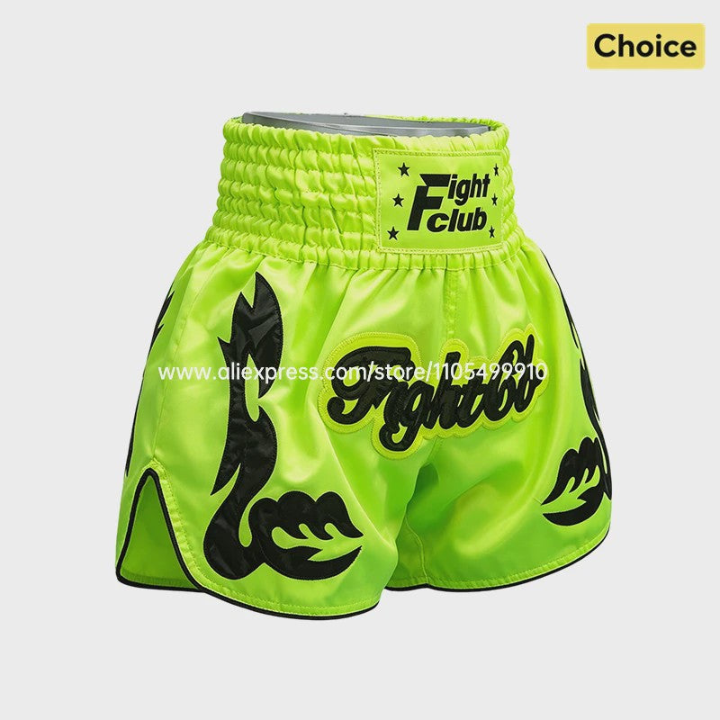Muay Thai Bokshort Satin met Mesh Panel - Unisex & Kinderen