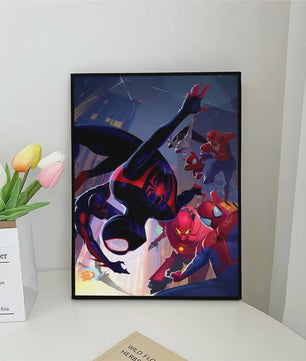 Frameloze Spiderman Poster - Marvel Kunst Print voor Woonkamer, Slaapkamer, Bar