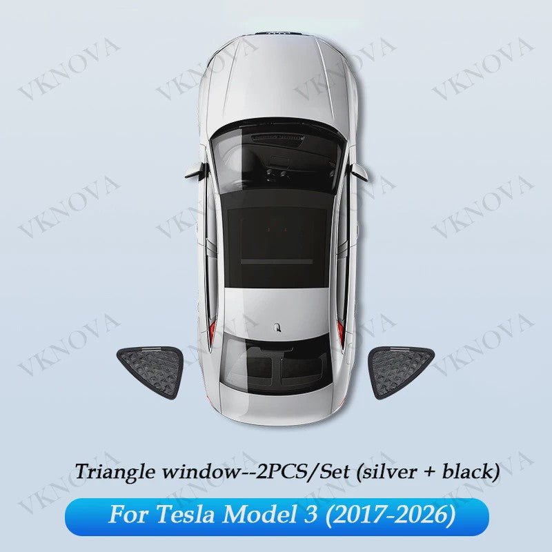Set Zonneschermen voor Tesla Model 3/Y (2017-2025) - Privacy & UV Bescherming