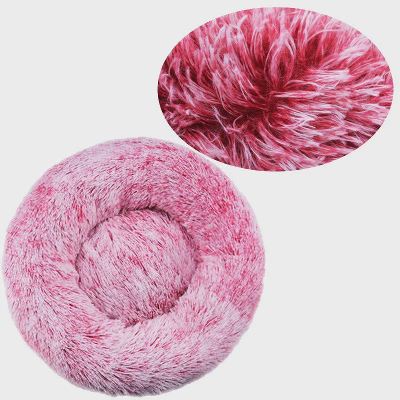 Luxe Pluche Hondenkussen & Kattenmand - Rond, Extra Zacht & Warm - 40-90cm