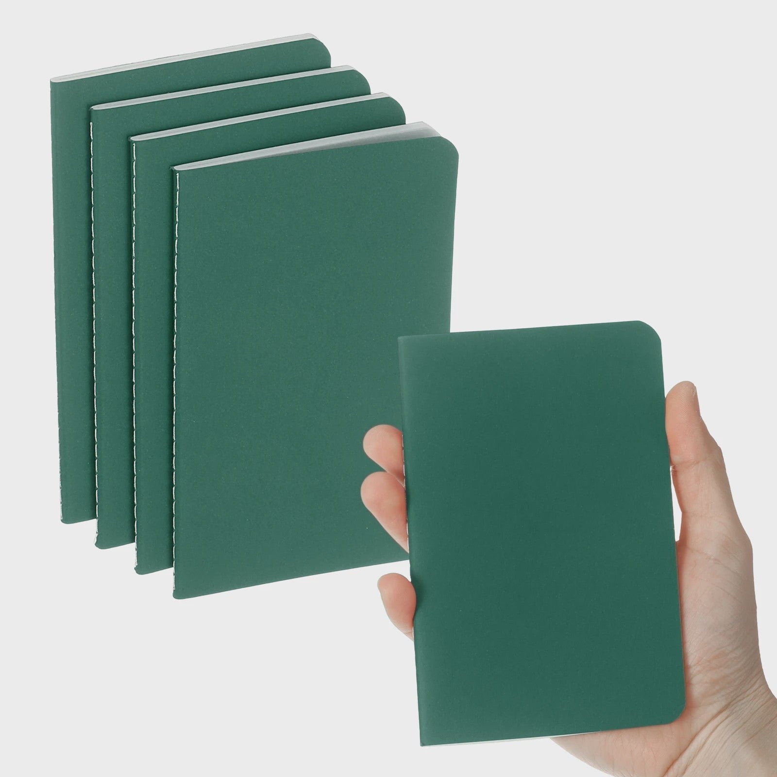 Set van 4/6 Mini A6 Notitieboekjes - Kraft Paper, Gelinieerd, Draagbaar Memo Pad