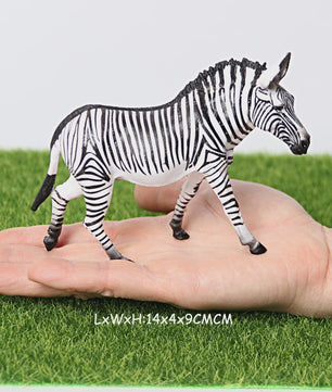Realistische Wilde Dieren Figuren Set: Okapi, Giraf, Gnu & Zebra - Educatief Speelgoed voor Kinderen