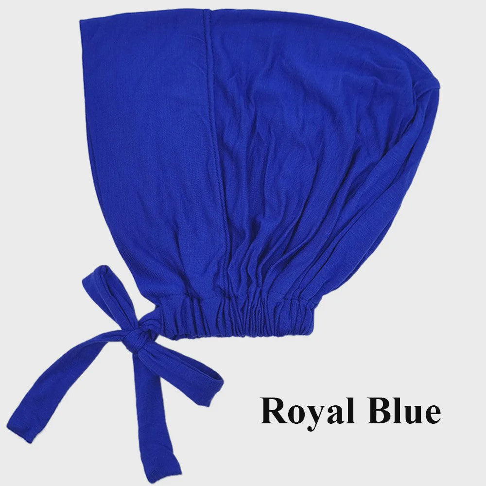 Zachte Modal Binnen Hijab Cap met Strik - Islamitische Turban Hoofddoek