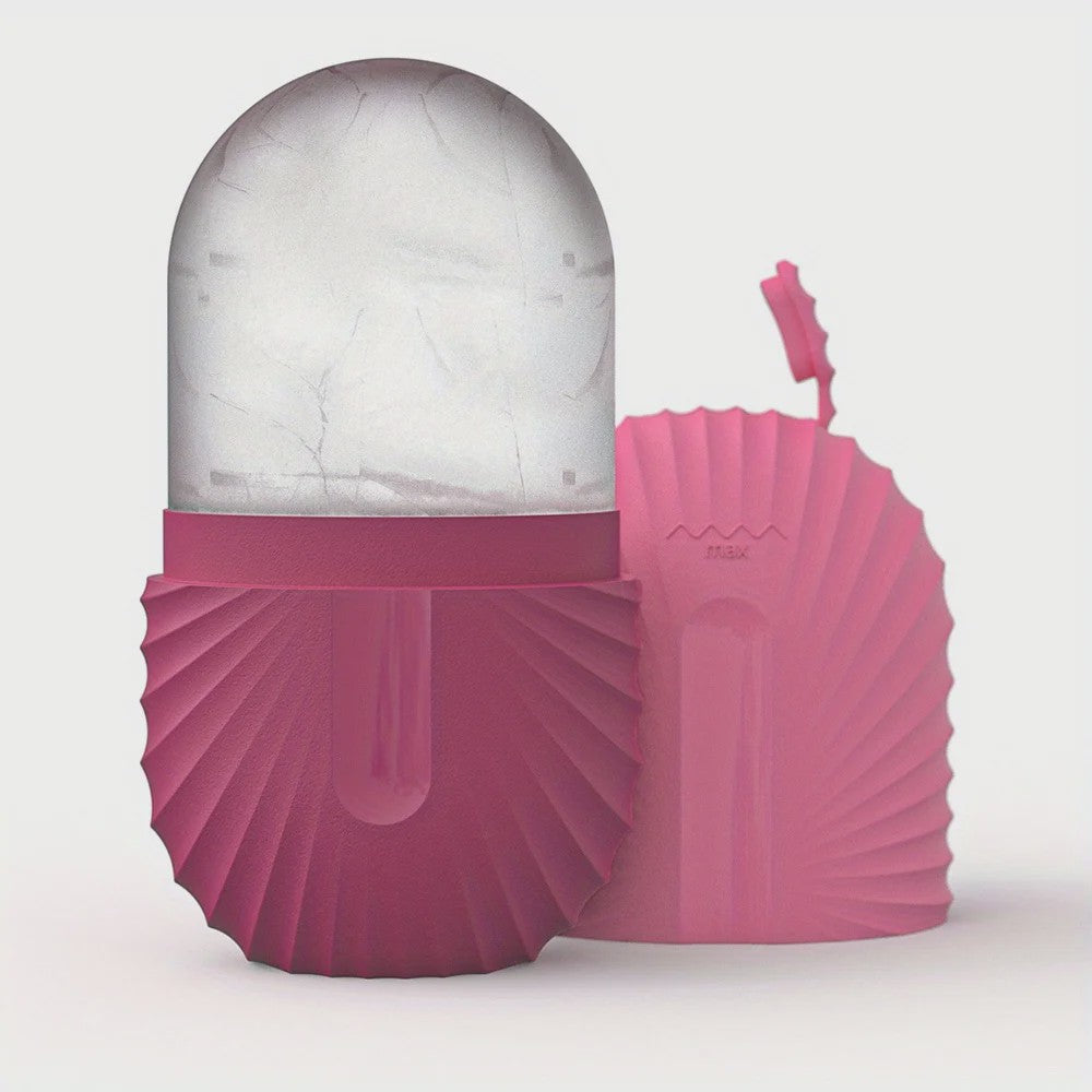 Gezichtsroller & Gua Sha Set: Luxe Roestvrij Staal & IJsroller voor Huidverzorging
