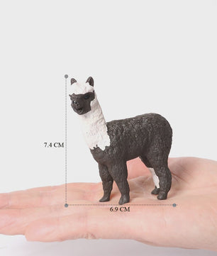 Realistische Alpaca & Kameel Figuren Set - Handgeschilderd, Educatief Speelgoed