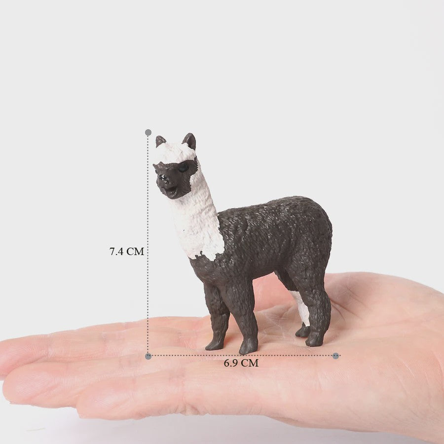 Realistische Alpaca & Kameel Figuren Set - Handgeschilderd, Educatief Speelgoed