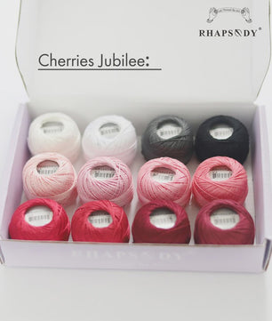 Rhapsody Pearl Cotton Garen Set - Maat 8 - 12 Bollen voor Haken, Borduren & Knutselen