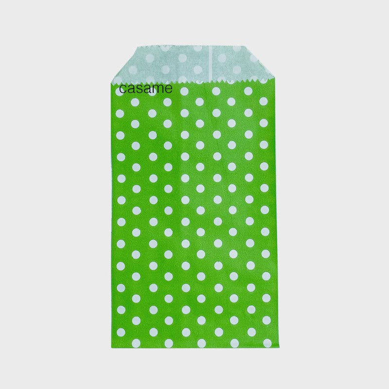 Kleine Kraft Papieren Zakjes met Stippen - Set van 10, 25 of 50 stuks - Ideaal voor Feestjes, Cadeaus en Kaarten