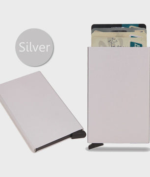 RFID Kaarthouder Portemonnee - Slank Metalen Pop-Up Wallet voor Heren & Dames