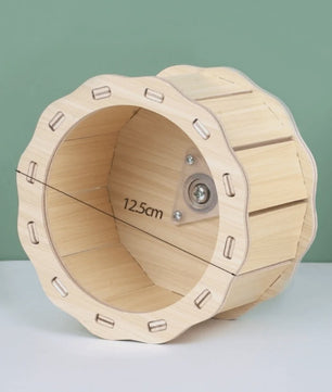 Houten Hamster Villa: Speelhuis met Klimplatform en Verhoogd Platform - Duurzaam Knaagdier Accessoire