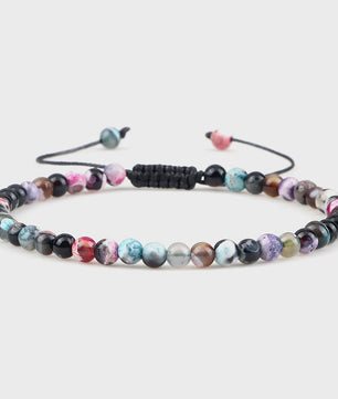 Natuurlijke 4mm Kralen Armbanden - Agate & Onyx - Yoga, Gebed & Stijlvol