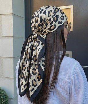 Luxe Zijden Vierkante Sjaal 90x90cm - Stijlvol Foulard voor Dames