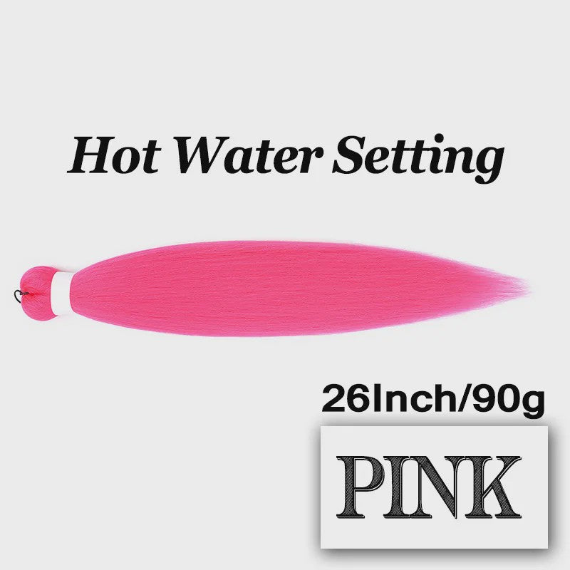 Pre-stretched Braiding Hair 26 Inch - Synthetische Haarverlengingen voor Crochet Braids in Kleuren