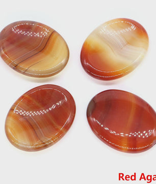 7 Chakra Kristallen Worry Stones - Ovalen Massage & Meditatie Edelstenen (35x45mm)