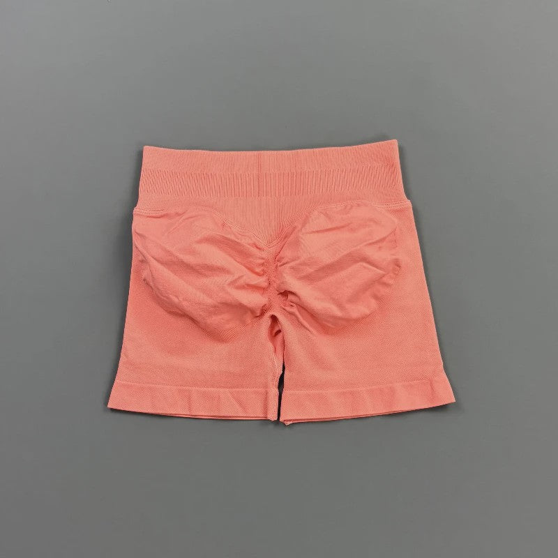 HISTELLO Seamless Biker Shorts Dames - Low Waist Scrunch Butt voor Fitness & Yoga