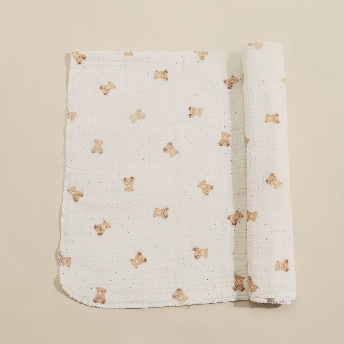 Zachte Muslin Swaddle Deken voor Baby's - Katoen, 80x80cm, met schattige prints