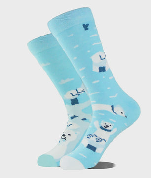 Grappige Heren Sokken met Dierenprint - Katoen, Mid-Length, Asymmetrisch Design