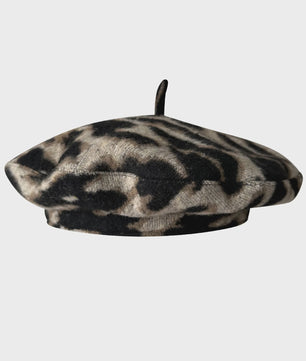 Stijlvolle Ruitjes Baret voor Dames - Retro Vliegende Schotel Hoed