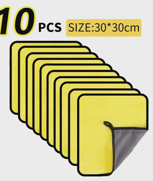 Microfiber Poetsdoeken 30x60cm - Zacht, Sneldrogend & Dubbellaags (1/2/3/6/10 Stuks)