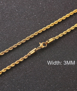 Klassieke Cuban Chain Ketting Heren Dames - Roestvrij Staal (3-11mm)