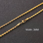 Klassieke Cuban Chain Ketting Heren Dames - Roestvrij Staal (3-11mm)