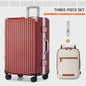 Aluminium Koffer met USB & Combinatieslot - Rolbaar Reiskoffer in Diverse Maten (20-28 inch)