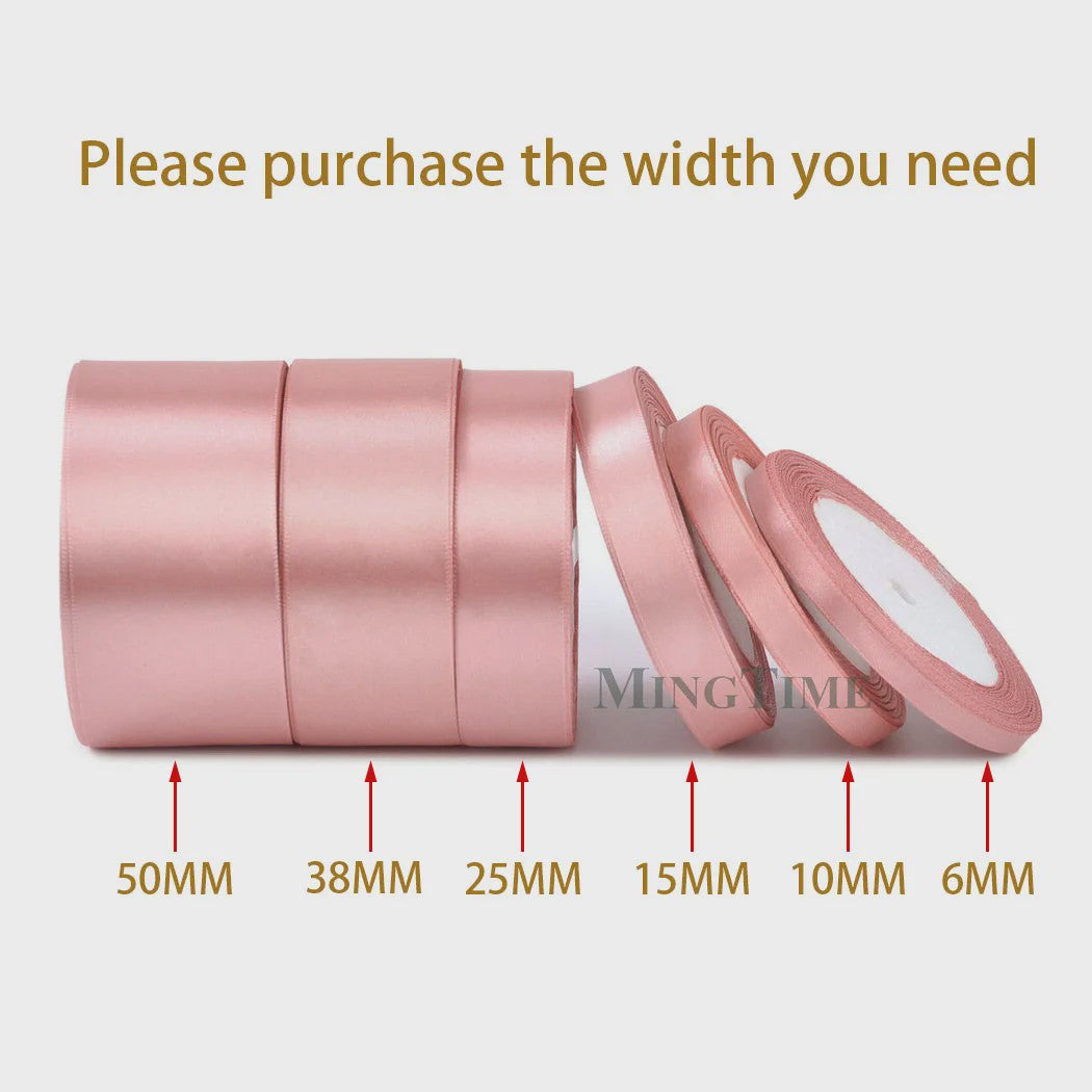 Satijnen Lint 22 Meter - Diverse Breedtes (6mm t/m 50mm) voor Decoratie & Knutselen