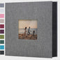 Linnen Fotoalbum voor 600 Foto's 4x6 inch met Venster & Horizontale/Verticale Insteekvakken