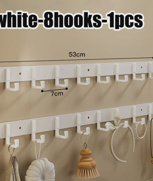 Punch-free Wandkapstok met Sterke Kleefkracht - Woonkamer, Badkamer & Keuken