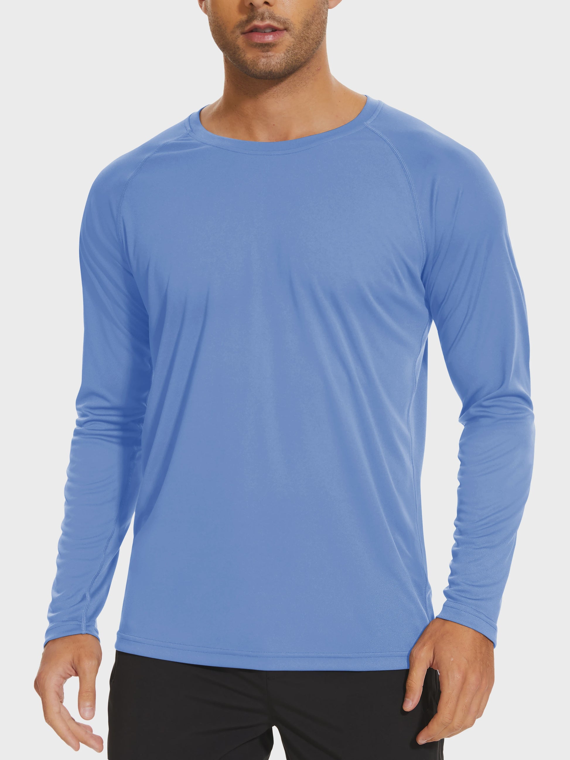 TACVASEN Heren UV-Bescherming T-shirt Lange Mouw - UPF 50+ Sneldrogend & Ademend